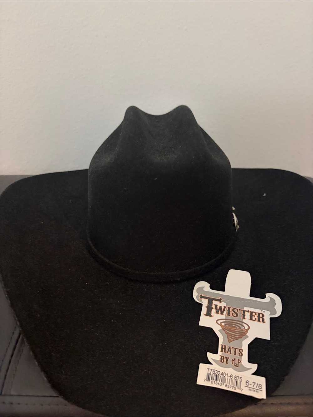 Twister Black Felt Western Cowboy Hat - Classic Women’s Style